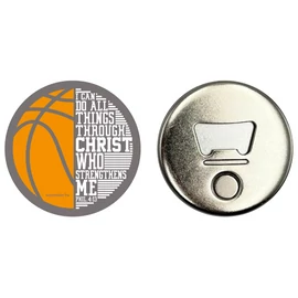 „I Can Do All Things” – Hűtőmágnes üvegnyitóval