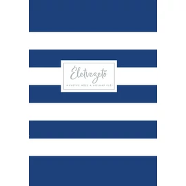 Életvezető naptár (kék-fehér csíkos)