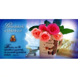 Képeslap borítékos (d01) - Gratulálunk a babához!