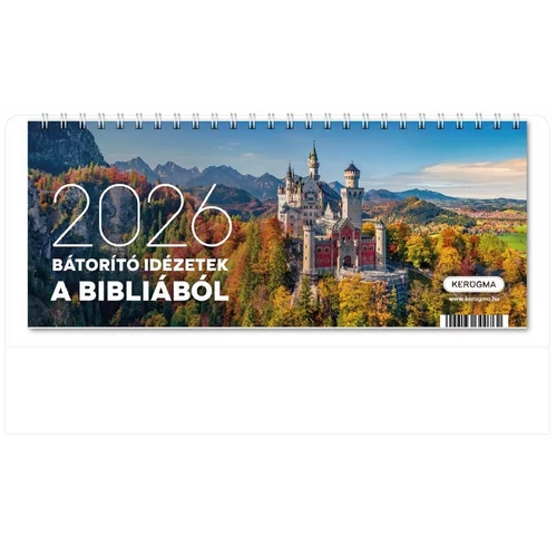 Közepes asztali naptár 2026 – Bátorító idézetek a Bibliából