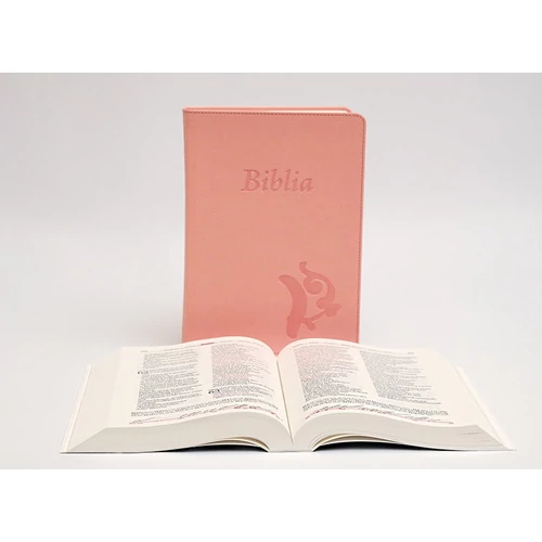 Biblia - Középméretű, varrott kiállítású, rózsaszín