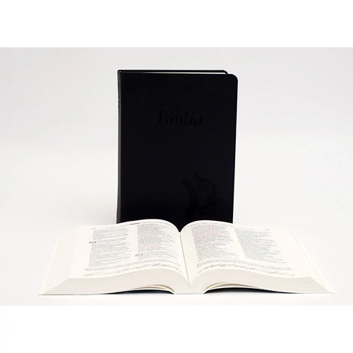 Középméretű, varrott, Sötétkék Károli Biblia 2.0