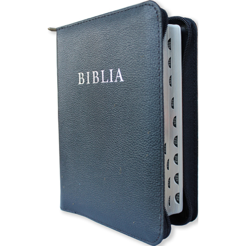 Biblia,  revideált új fordítás (RÚF 2014), nagy méret, bőrkötés, cipzáros