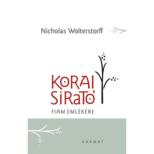 Korai sirató - Fiam emlékére - Nicolas Wolterstorff